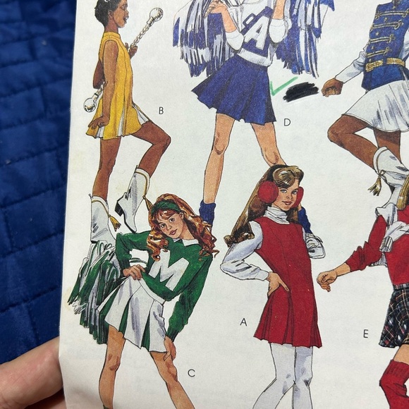 McCall's 6073 -size 12- Cheerleader Costume Pattern uncut- Halloween- dance - Picture 3 of 9